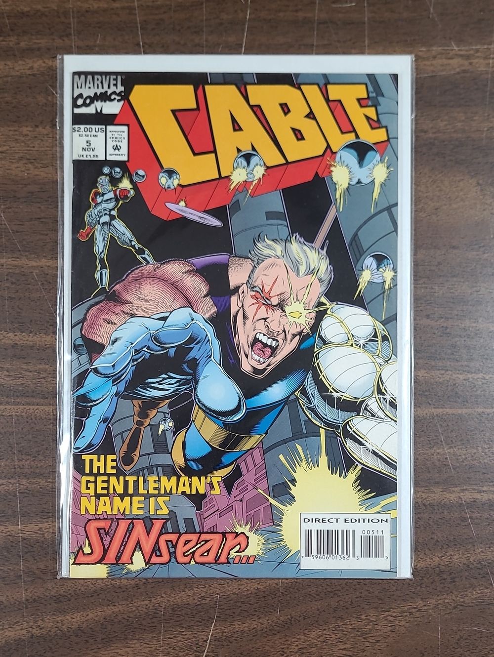 Marvel Cable Comic Book #5 November Bagged